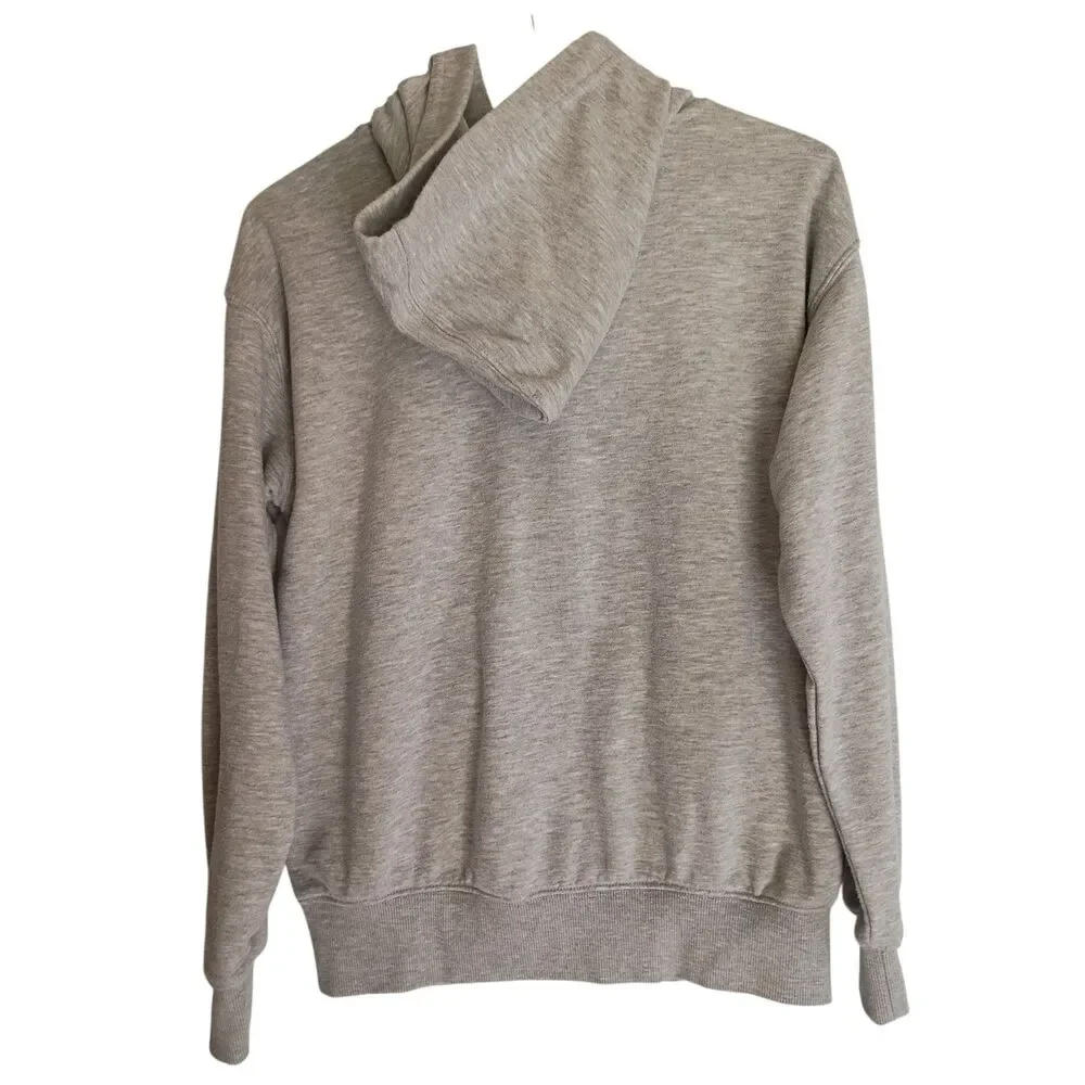 Gap Kids Original Hooded Sweatshirt Youth Sz 14/16 Grey Zip Front Long Sleeve